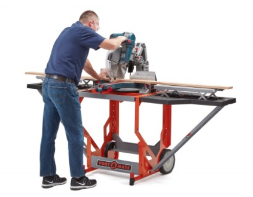 Portamate miter saw stand store with wheels